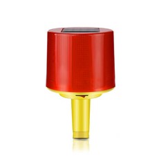 아띠꼴로 태양광 경광등 LED 경고등 공사장 라바콘 점멸등, 레드, 1개