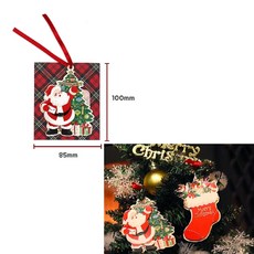 트리 카드 장식 미니카드 크리스마스 선물 편지 소원 오너먼트 메세지카드, 크리스마스케이크