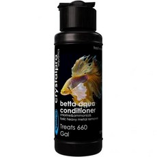 베타 워터 컨디셔너 660갤런 처리 - 농축 피시 컨디셔너가 염소와 암모니아를 중화합니다(4.2온스-125ml), 1개