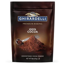 코코아 파우더 가루 Ghirardelli 지라르델리 프리미엄 베이킹 100% 무가당, 1개, 1