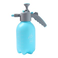 園藝澆花噴霧瓶，可調節噴霧模式，加壓式設計，透明瓶身，輕巧耐用, 藍色2L-升級洩氣閥款, 1個