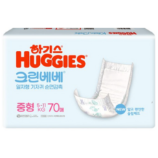 하기스 크린베베 일자형 남여공용, 중형(M), 140매