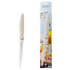 GREEN BELL 綠鐘 料理好幫手 Sakuto 廚房刀, 左右手通用, 1個, 銀色 + 米色