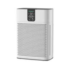 IPSKY 家用寵物空氣清淨機 桌上型淨化機 雙面吸浮毛 三段調節 除甲醛/除煙塵/除異味, 智能款-象牙白