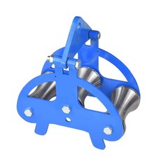 케이블 롤러 와이어 풀링기 선통기 포설 거리대 전선, 1개, 가중 행거 3휠