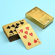 PET防水金箔撲克牌, 金色, 1套