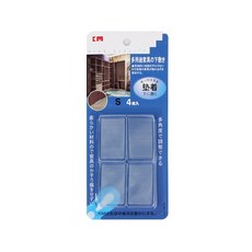 家具平穩軟膠墊 4片裝 KM 櫃子墊腳【ZH0101】, 1個, 小款