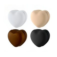 미라클비 예쁜 자석 브로치 스카프 가디건 고정 옷깃 여밈, 4개, 무광+하트