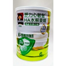 桂格 QUAKER HA水解麥精 綜合水果口味 寶寶副食品 嬰兒麥粉, 700g, 1個