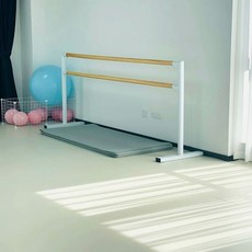 발레바 무용학원 발레봉 2단 2m 3m 1m 클래식, 1개, 화이트 이중층 1m 80-105cm