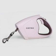 카르노 강아지 자동 리드줄 5m, 핑크, 1개