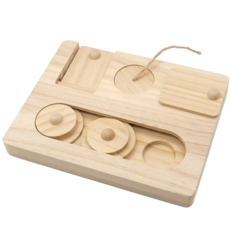 햄스터 고슴도치 우드 입체형 퍼즐식판, 1개, 원목