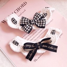 貓咪狗狗編織項圈手工針織毛綫項圈寵物圍脖寵物編織項圈寵物頸圈寵物圍兜貓咪圍兜狗狗圍兜黑領結拍照飾品, 綠色,L-大型, 1個