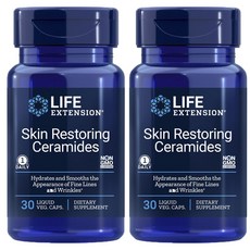 LIFE EXTENSION 神經醯胺修護液態素食膠囊, 30顆, 2罐