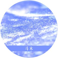 RAYRAYGO 28星宿閃粉彩色墨水 18ml 鋼筆墨水 繪畫墨水 練字墨水 星空墨水 漸變墨水 金粉墨水, 斗木, 1個