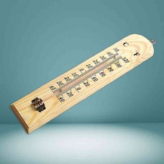 벽걸이 나무 온도계 수온계
