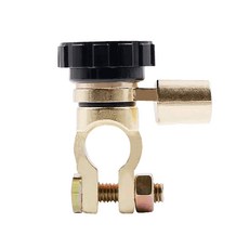 汽車電瓶保護開關 負極斷電開關 電池斷路開關 電瓶安全開關 蓄電池開關裝置 電瓶救星 防漏電開關, 黑色-L型開關(適合孔徑17mm), 黑色, 電瓶