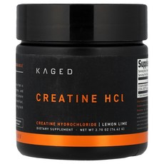 Kaged 케이지드 크레아틴 HCl 레몬 라임 2.7oz 76.42g 운동보충제, 1, 76.42