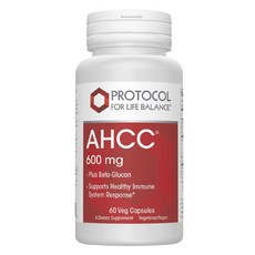 Protocol For Life Balance AHCC 600mg 素食膠囊, 1個, 60錠