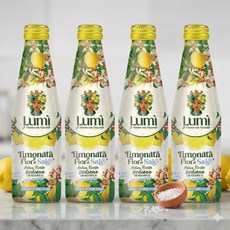 이탈리아 LUMI 프리미엄 명품소금 레모네이드, 4개, 250ml