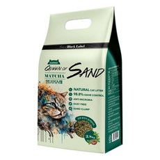 퀸오브샌드 블랙라벨 두부모래 고양이모래 말차 2.8kg