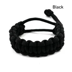 7색 조정 가능한 생존 긴급 팔찌 550 Paracord 코드 캠핑 하이킹 야외 액세서리에 대한 짜기