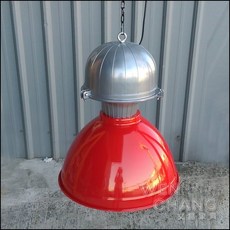 WEN CHANG 馬可尼圓頭吊燈 LOFT 美式工業風復古廠房吊燈, 紅色