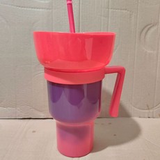 콜팝 텀블러 컵 스낵 야구장 스블루(단색) 콜팝용기 경기장, L. 보라색색상 매칭