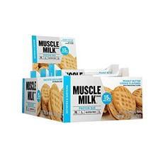 MUSCLE MILK 蛋白棒花生醬曲奇 12 條, 1個, 600克