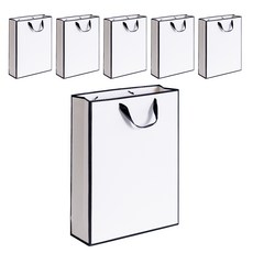 VITALO 시그니처라인 쇼핑백 선물용 답례품 두꺼운 고급 종이가방 튼튼한 쇼핑백 6P, 6개, PGC_WH(화이트)