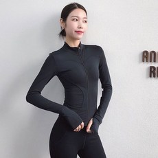 필라테스 바람막이 요가 커버업 아우터 가디건 집업 여성용 러닝 재킷 피트니스 의류 카디건 지퍼 긴 소매 슬리밍 스포츠 정장 속건 코트 탑 윈드 브레이커