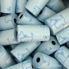 萌寵樂園 可愛寵物拾便袋 有香糞便袋 狗狗垃圾袋 桌麵車載加厚一次性可降解撿便袋 環保垃圾袋 狗便袋 便袋 寵物垃圾袋 拾便, 1.5絲/紫狗花香（每捲15只袋子）,8捲+消防栓收納殼, 1個