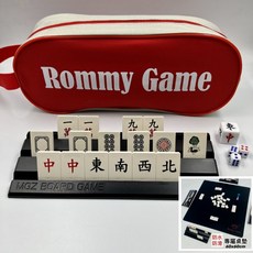 Rommy Game 麻將組, 1個, 袋裝麻將大牌豪華版, 紅色