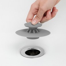 무지스 1+1 원터치 세면대 배수구 마개 뚜껑