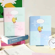 초등학생노트 4분할 모눈 수학 오답노트, 민트블루