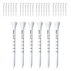 니어핀 눈금 나무 골프티, 화이트, 1세트