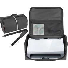 킹시온 대형 문서 스캐너 휴대용 케이스 가방 방진 긁힘 손잡이 및 어깨 스트랩이 플루스텍 쯔 파이 즈 브라더 븐 사용-다크 그와 호환됨