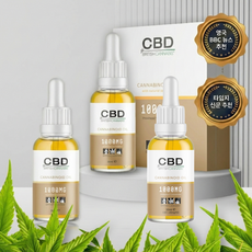 영국 고함량 카나비노이드 햄프씨드오일 대마종자유 CBD CBG 1000mg 오일, 3개, 30ml