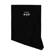 運動毛巾 【升級加大尺寸】吸水速乾 健身游泳毛巾, 曜石黑, 1個