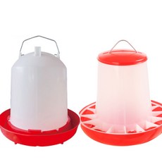 코코팜 닭 오리 모이통 9kg용 닭 자동물통10리터 닭물통 자동 급수기, 1개