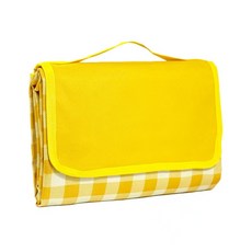 양면방수 피크닉매트 대형 접이식 휴대용 캠핑 돗자리 토스트베이지 내구성 공원 야외 세탁가능 방오 600D 옥스포드 방오 처리 잔디 방지 두꺼운 소재 소형 접이식 가벼, yellow  옐로우 체크
