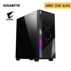 技嘉GIGABYTE AORUS C500 GLASS 電腦機殼 E-ATX 全景式 玻璃透側 GB-AC500G ST, 1個