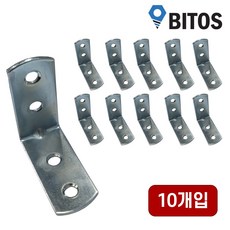 2T 코너철 철꺽쇠 ㄱ자 L자 보강 연결 브라켓, 10개