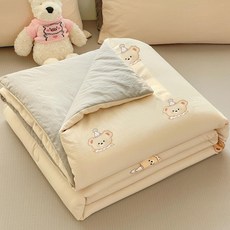 4중거즈이불 여름거즈이불 4중거즈블랭킷 4중요루거즈원단양면 거즈이불대형 모던하우스키즈냉감이불 모던하우스3도씨이불 4중거즈원단 4중거즈앞치마 거즈이불 시어서커담요 모달와플블랭킷, 1개, 베어 우통 애프리콧