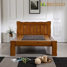 웰빙건강침대 [웰빙건강침대] 사나래 슈퍼싱글 칠보석 돌침대 SS, 네츄럴