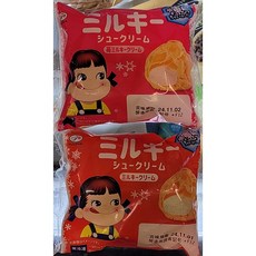 FUJIYA 후지야 밀크 크림슈 (1.딸기 밀크 2.밀크 / 2종 택1) / 일본, 48g, 1개, 1.딸기 밀크