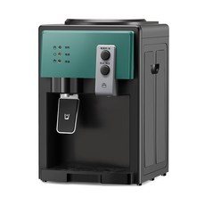 미니 조리대형 기숙사 사무실 냉온수기 정수기 소형 탁상형 가정용 생수통직결 냉수 온수 냉온수기 정수기 냉·온겸용 직결형 음수기 음수대 휴대형 냉온수기 정수기 물통형 컴팩트 테이블위, 티타늄골드-유리도어 차가운 온도와 뜨거운 온도