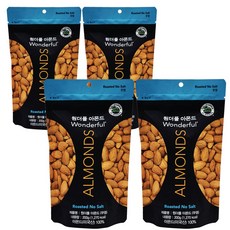 원더풀 아몬드 무염, 200g, 4개