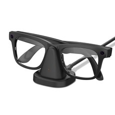 메타 레이밴과 호환되는 AI 안경 충전 도크 널리 충전기 스탠드, 01 black