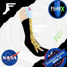 FP FluidX 護脛襪二代 滑板護具, Black 黑, 1個